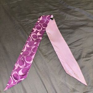 Coach skinny silk scarf